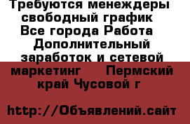 Требуются менеждеры, свободный график - Все города Работа » Дополнительный заработок и сетевой маркетинг   . Пермский край,Чусовой г.